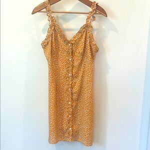 Sage The Label Floral Button-Front Mini Dress